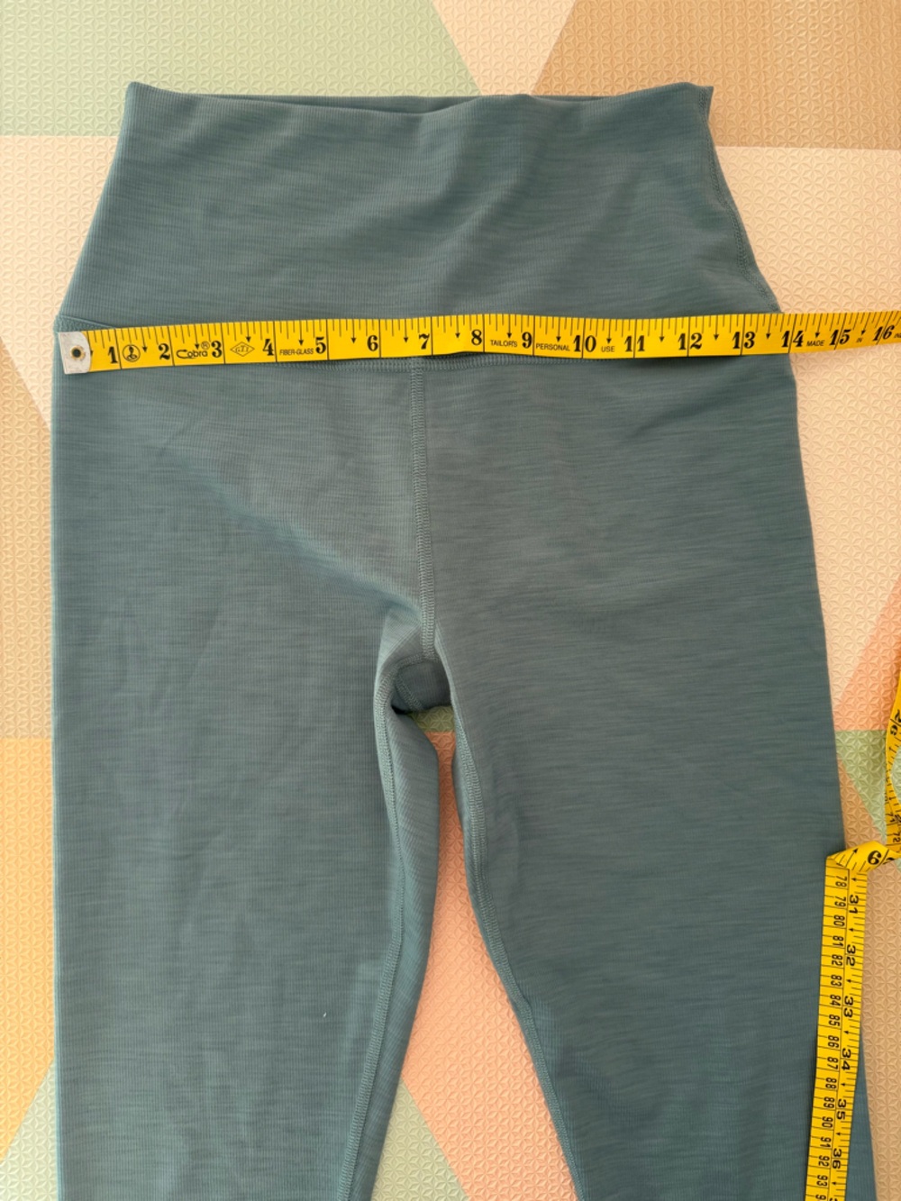 Beyond Yoga Teal Set with Cropped Tank Top - XL and Leggings - L - Picture 10 of 12